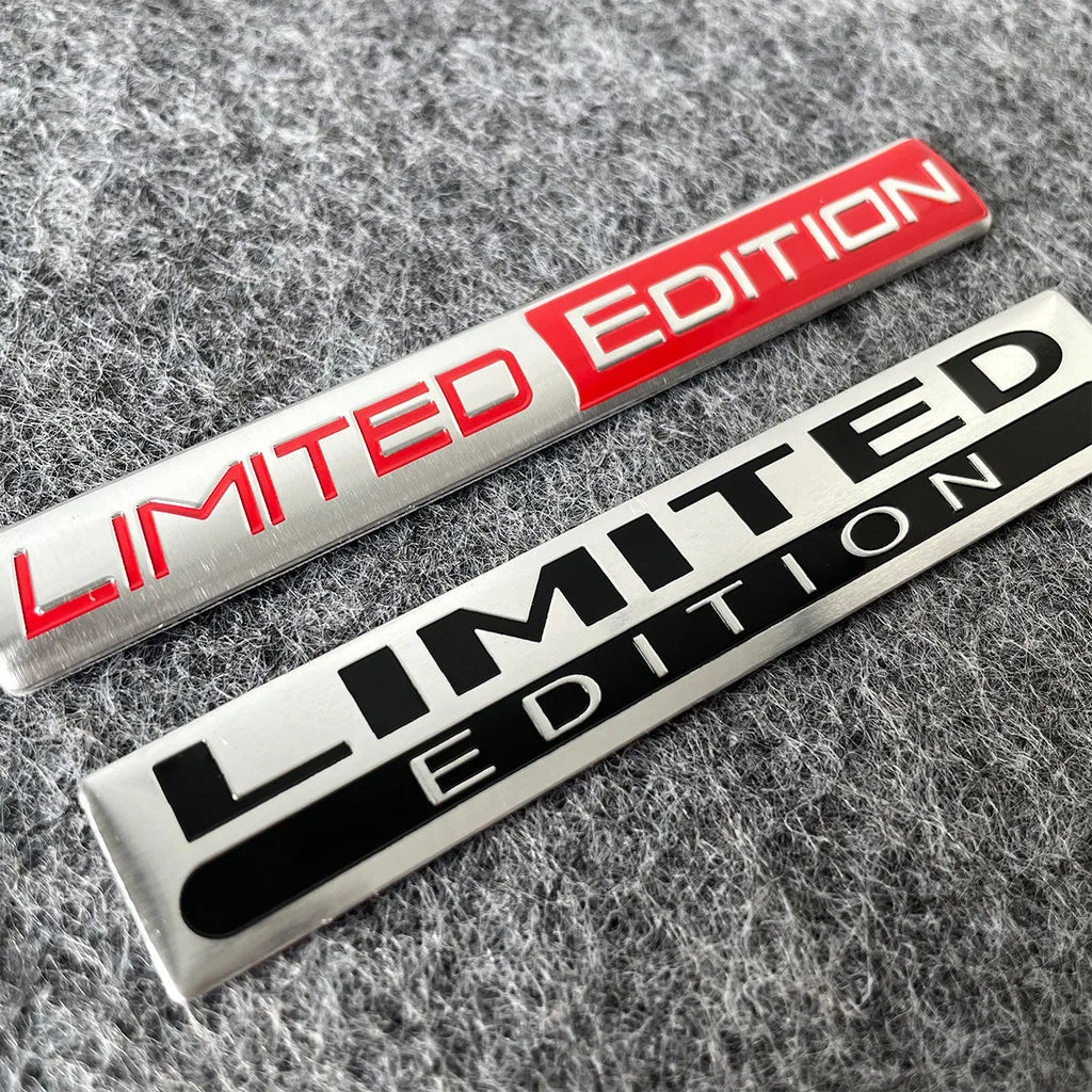 1pcs New LIMITED EDITION Emblem  Car Sticker 3D Aluminium Alloy Material Decorative  Auto Door Side Rear Bumper Sticker ATS Car Design