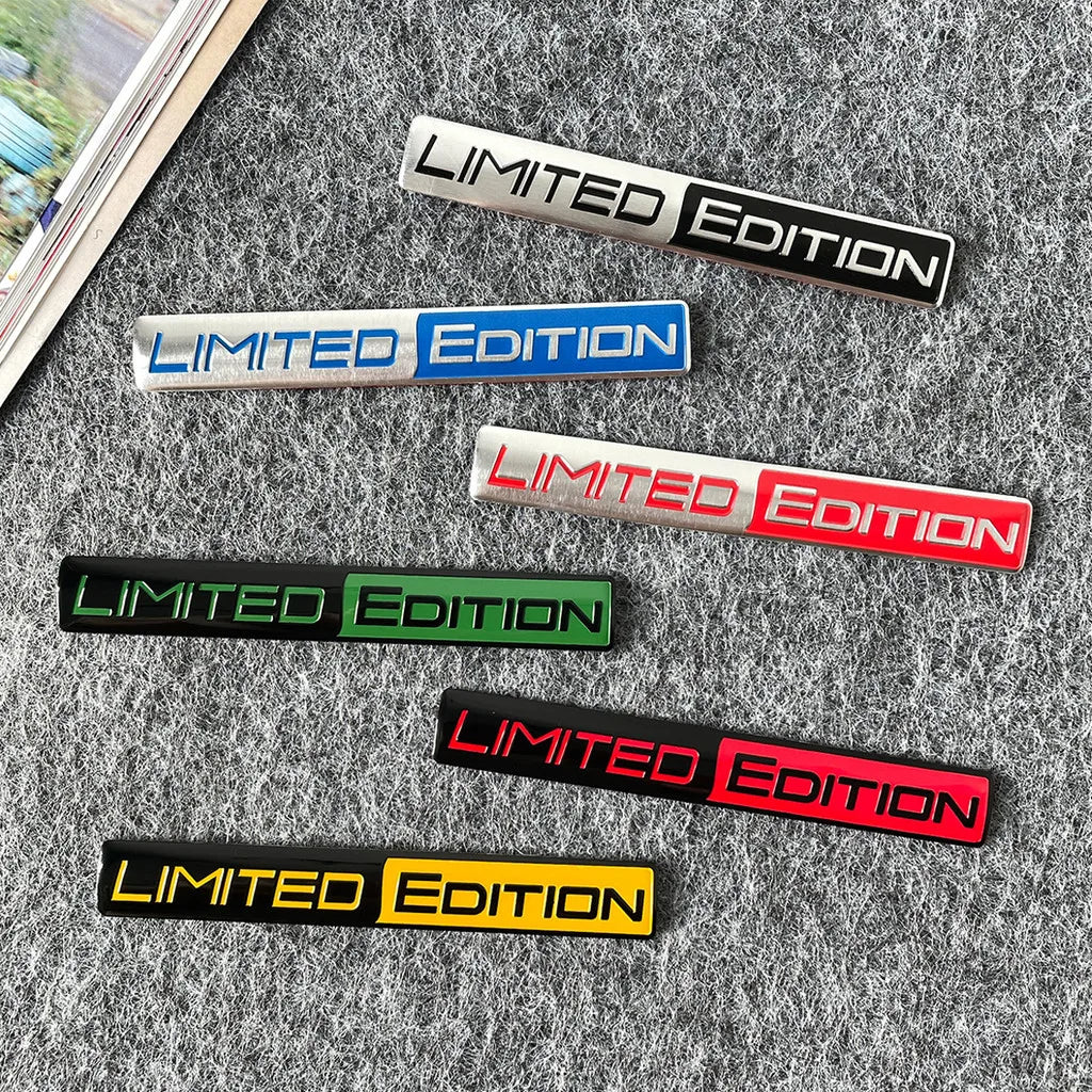 1pcs New LIMITED EDITION Emblem  Car Sticker 3D Aluminium Alloy Material Decorative  Auto Door Side Rear Bumper Sticker ATS Car Design