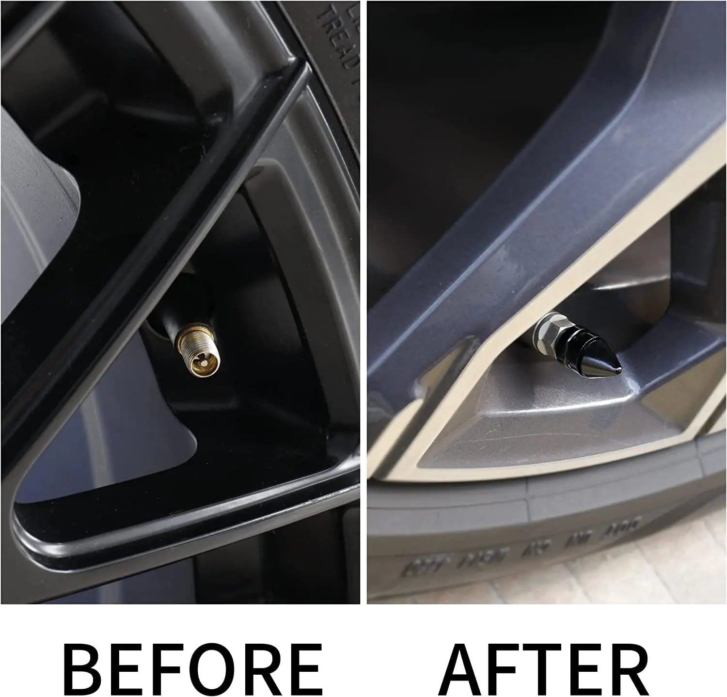 Rocket Tire Valve Caps – Decorative & Protective Stem Covers (4PCS)