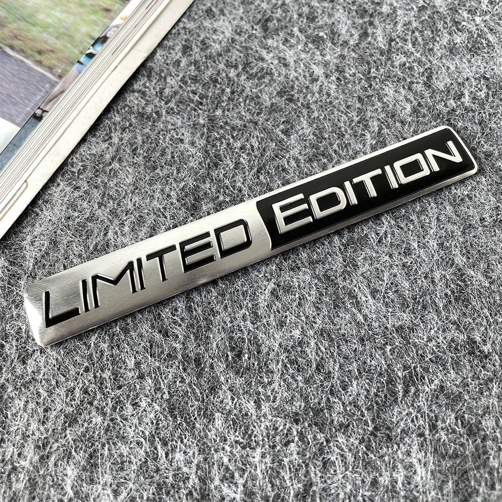 1pcs New LIMITED EDITION Emblem  Car Sticker 3D Aluminium Alloy Material Decorative  Auto Door Side Rear Bumper Sticker ATS Car Design