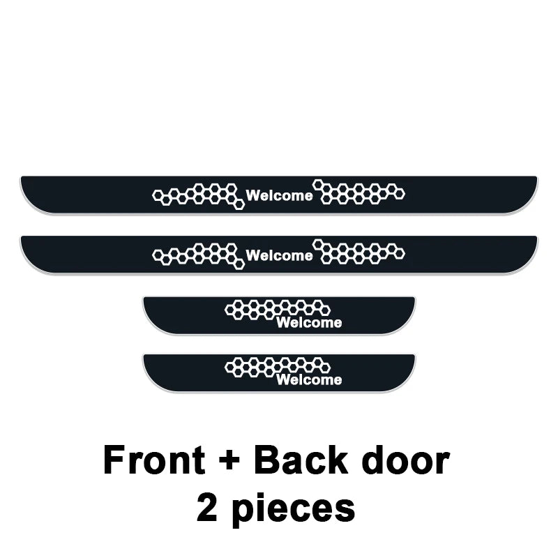 Customizable Car LED Welcome Pedal Light RGB Controllable Auto Interior Atmosphere Light Door Opening Warning Threshold Light ATS Car Design