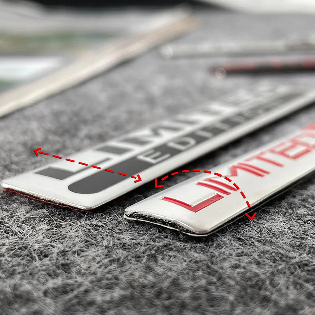 1pcs New LIMITED EDITION Emblem  Car Sticker 3D Aluminium Alloy Material Decorative  Auto Door Side Rear Bumper Sticker ATS Car Design