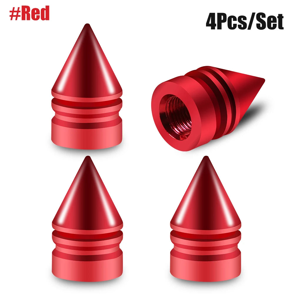 Rocket Tire Valve Caps – Decorative & Protective Stem Covers (4PCS)