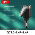 BLALION 180W USB Car Charger Super Fast Charging QC3.0 PD 66W Quick Charge Cigarette Lighter Socket For iPhone Xiaomi Samsung ATS Car Design