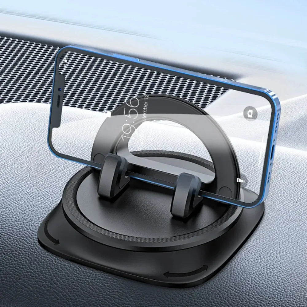 Dashboard Car Phone Holder 360° Rotation Universal Car Phone Mount With Non-Slip Silicone Replacement Tools For Smartphone ATS Car Design