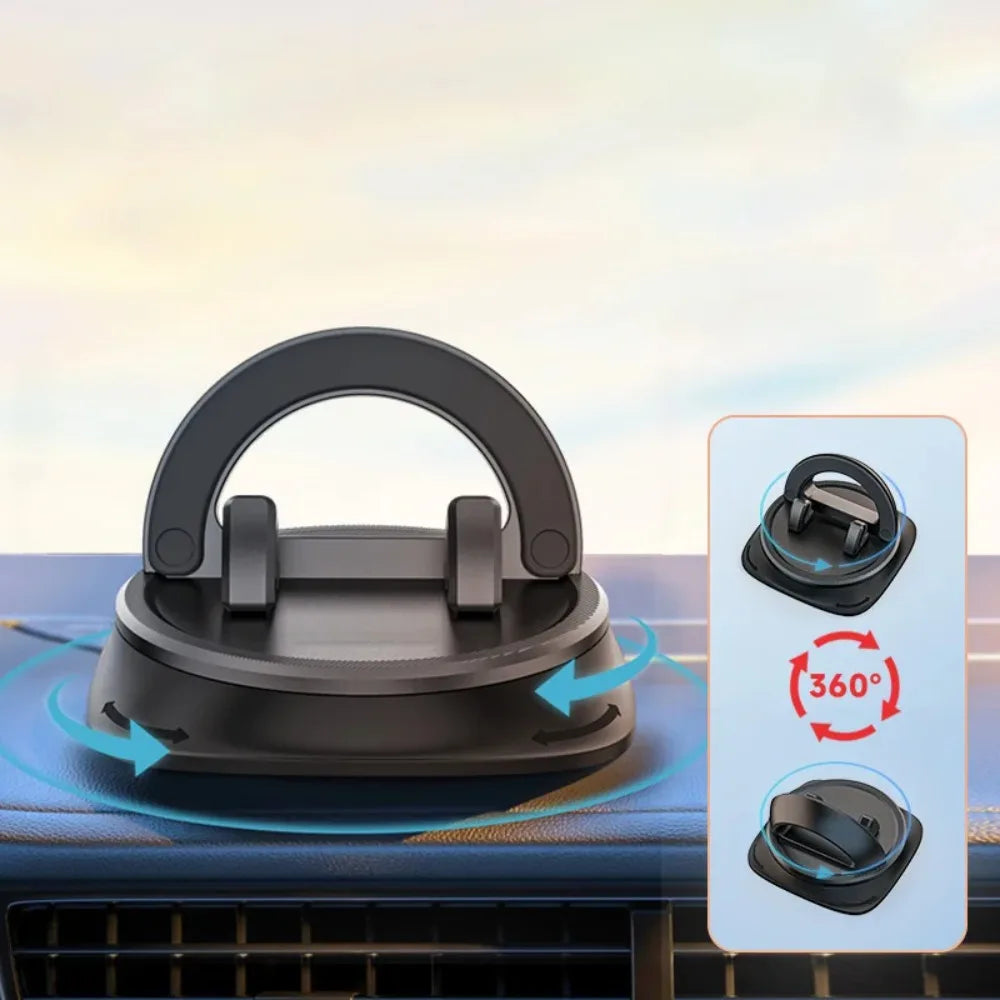 Dashboard Car Phone Holder 360° Rotation Universal Car Phone Mount With Non-Slip Silicone Replacement Tools For Smartphone ATS Car Design
