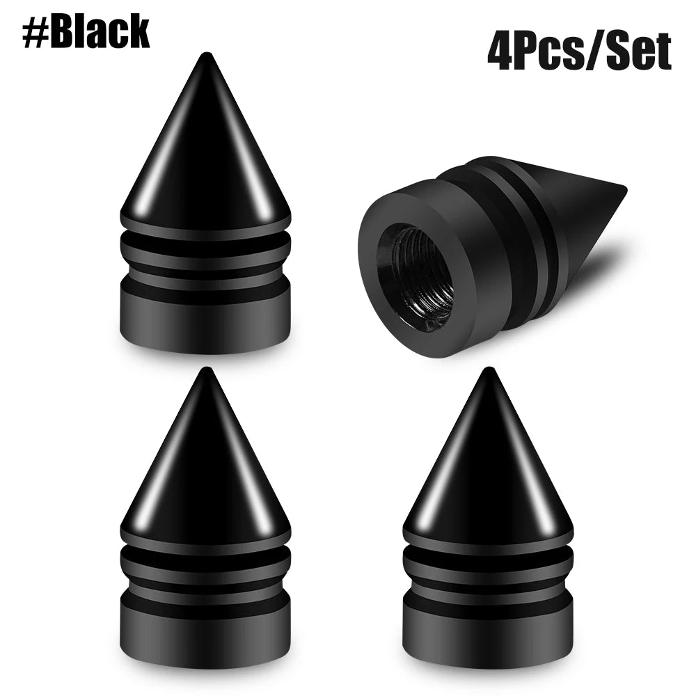 Rocket Tire Valve Caps – Decorative & Protective Stem Covers (4PCS)