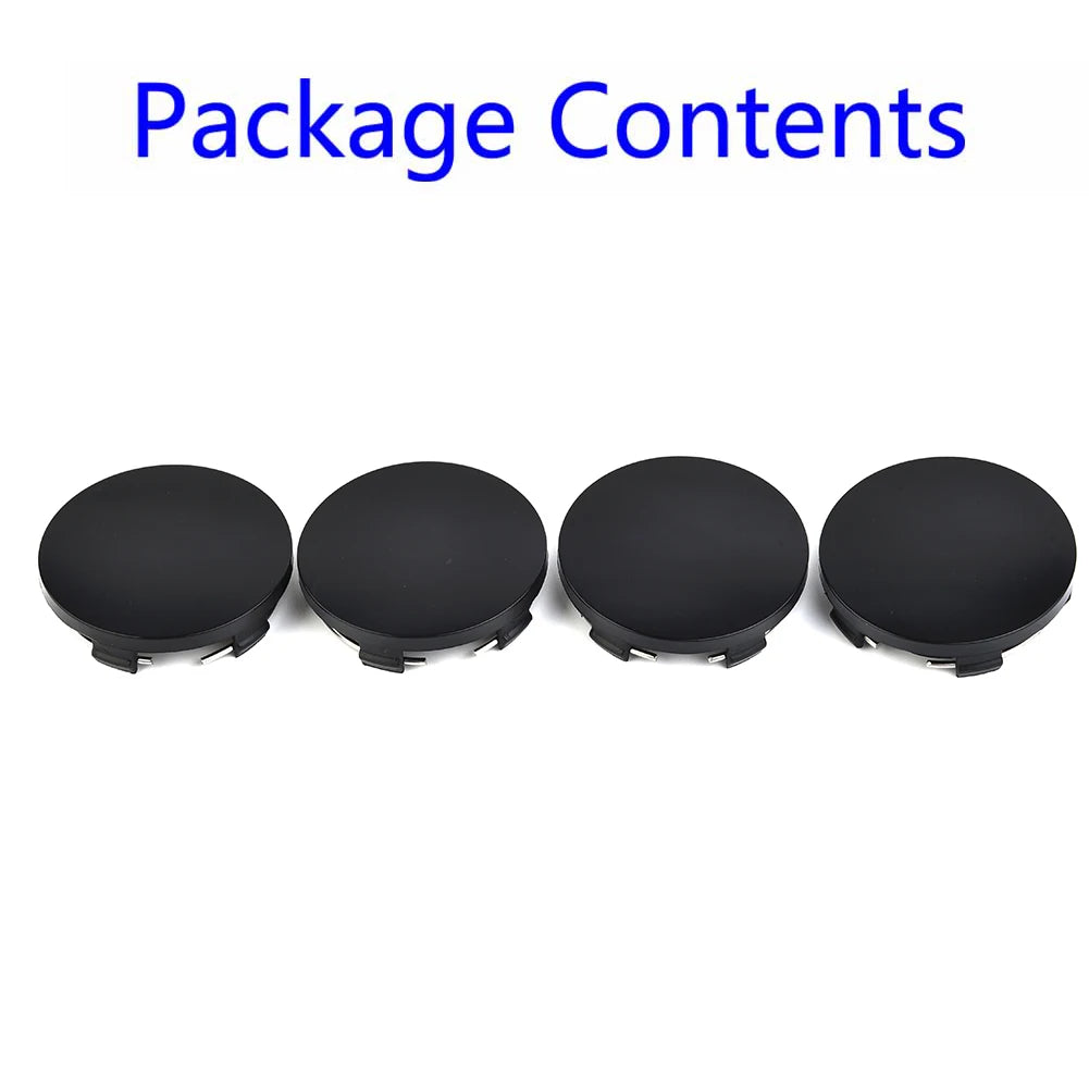 4pcs 60mm New ABS Black / Silver Universal Car Wheel Hub Center Cap Cover For Most Cars Trucks Wheels Tires & Parts Wear Parts ATS Car Design