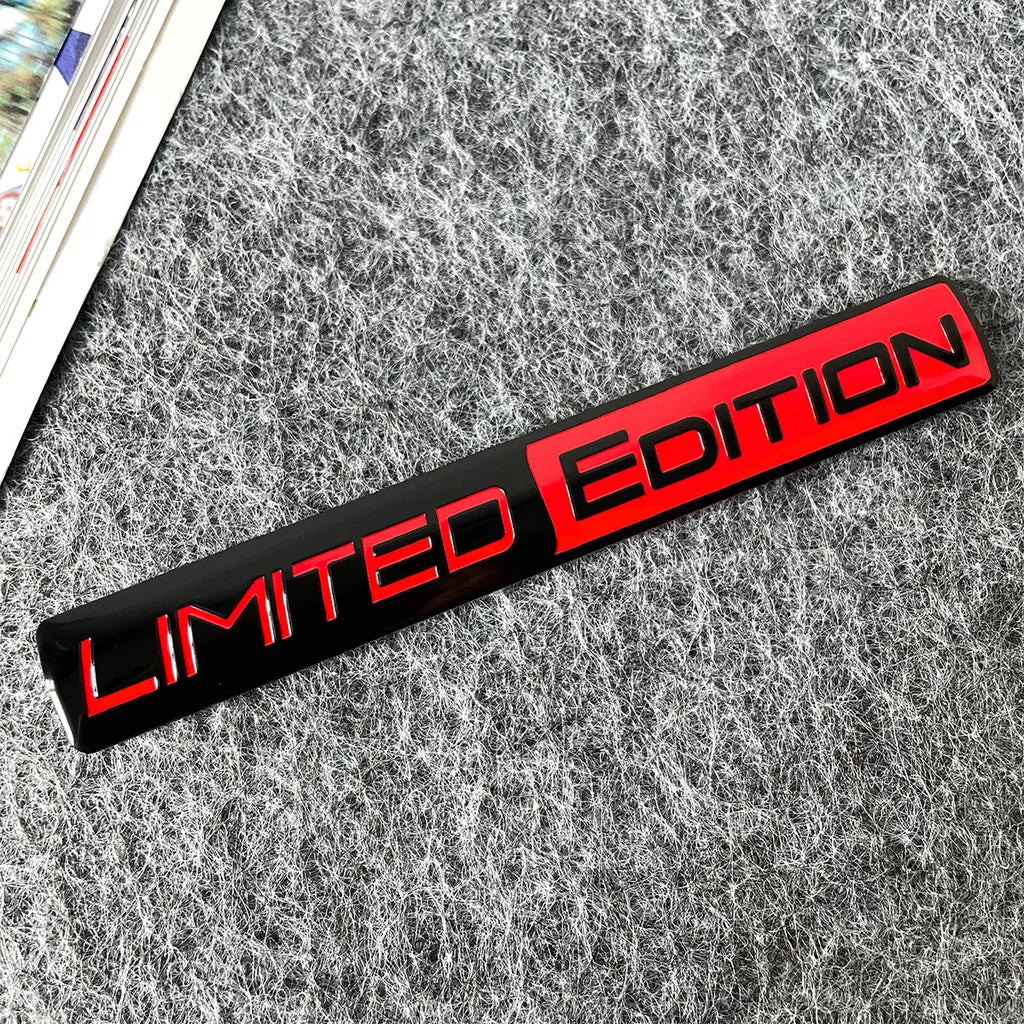 1pcs New LIMITED EDITION Emblem  Car Sticker 3D Aluminium Alloy Material Decorative  Auto Door Side Rear Bumper Sticker ATS Car Design