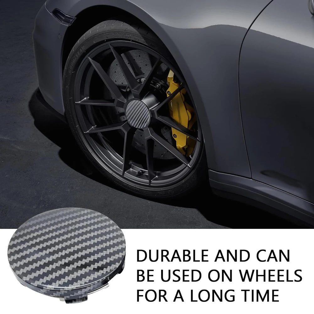 4 PCS Car Wheel Center Cap, Wheel Center Hub Caps Modification Decoration ABS Snap-in Anti-Falling Fastening Center Caps ATS Car Design