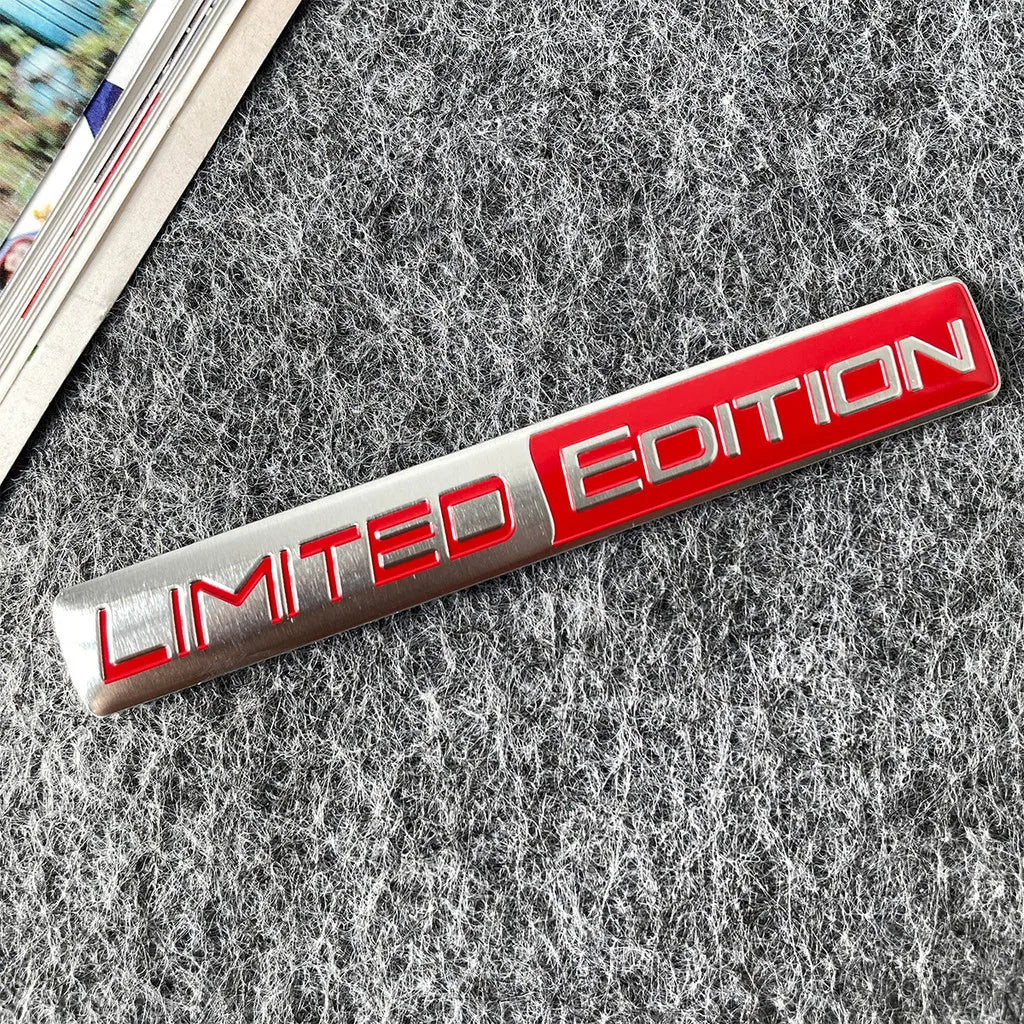 1pcs New LIMITED EDITION Emblem  Car Sticker 3D Aluminium Alloy Material Decorative  Auto Door Side Rear Bumper Sticker ATS Car Design
