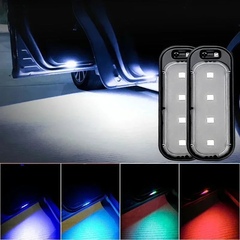 Car Door Lights LED Welcome Light Infrared Sensing Control Auto Open Door Safe Anti-collision Emergency Signal Lamp ATS Car Design