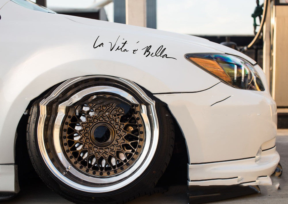 La  E Bella Reflective Car Sticker ATS Car Design