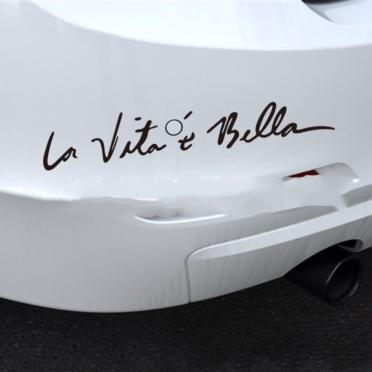 La  E Bella Reflective Car Sticker ATS Car Design