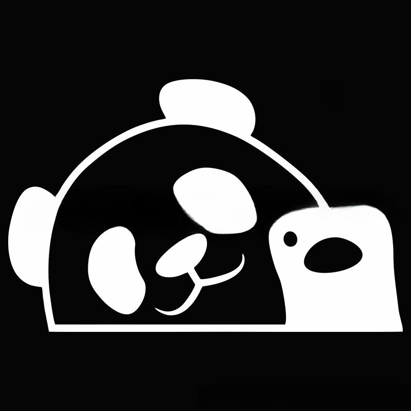 Peeking Panda Automobile Sticker Vinyl Creative Decal Cute Panda Car Accessories ATS Car Design
