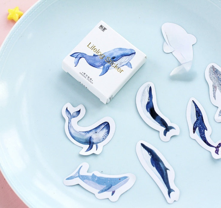 Box-packed Stickers Whale Tent Sticker Decorative Sealing Stickers ATS Car Design
