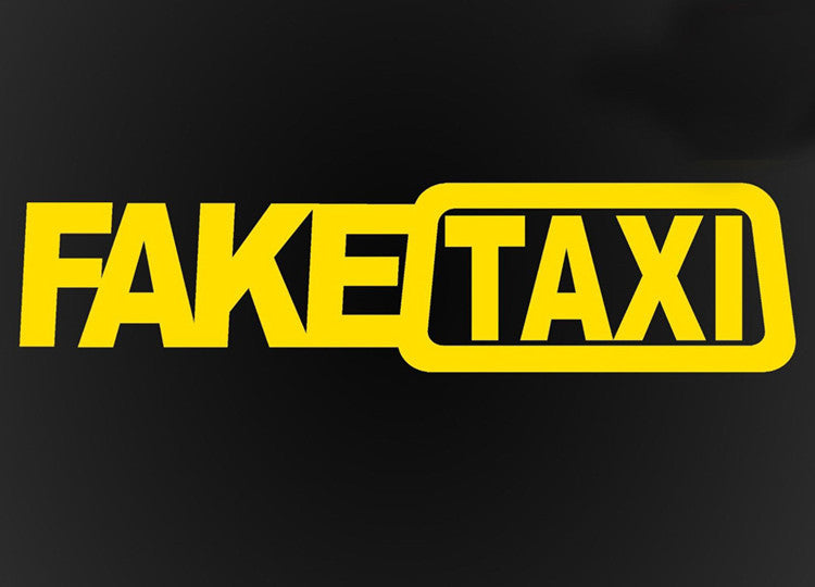 Fake Taxi Drifting Sign Funny Car Sticker ATS Car Design
