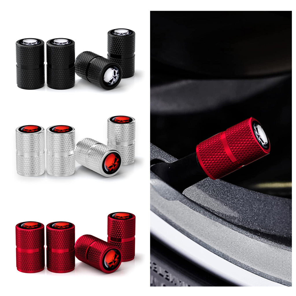 Skull Tire Valve Caps