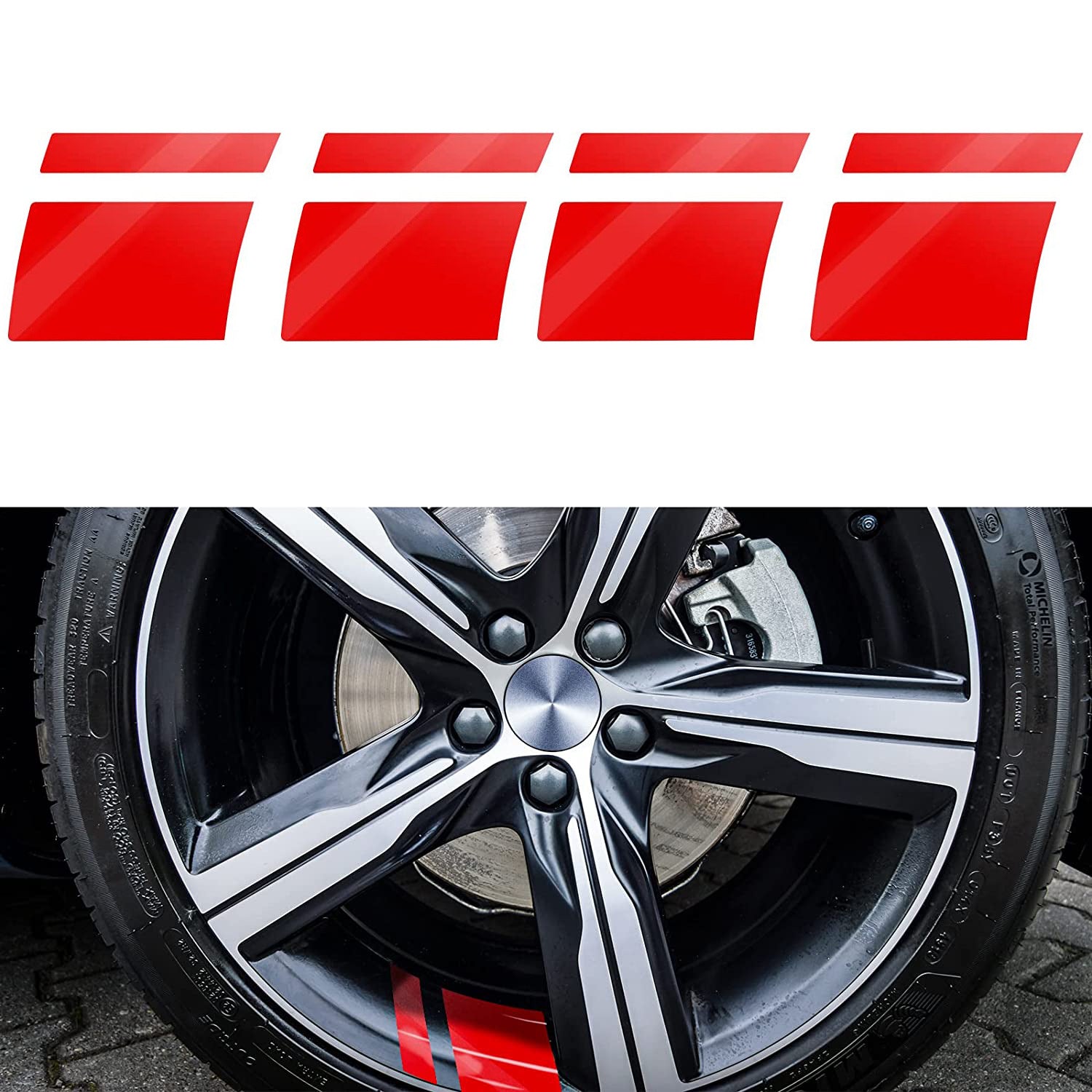 Steel Ring Modification Reflective Bumper Line Rearview Mirror Decorative Stickers ATS Car Design