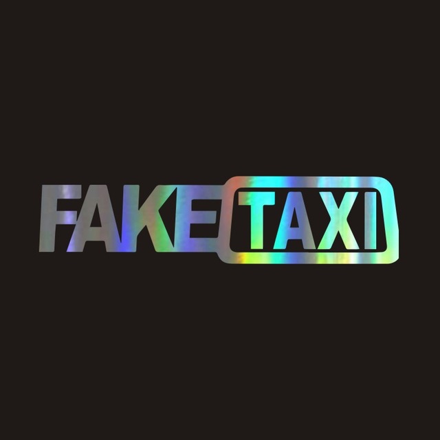 Fake Taxi Drifting Sign Funny Car Sticker ATS Car Design