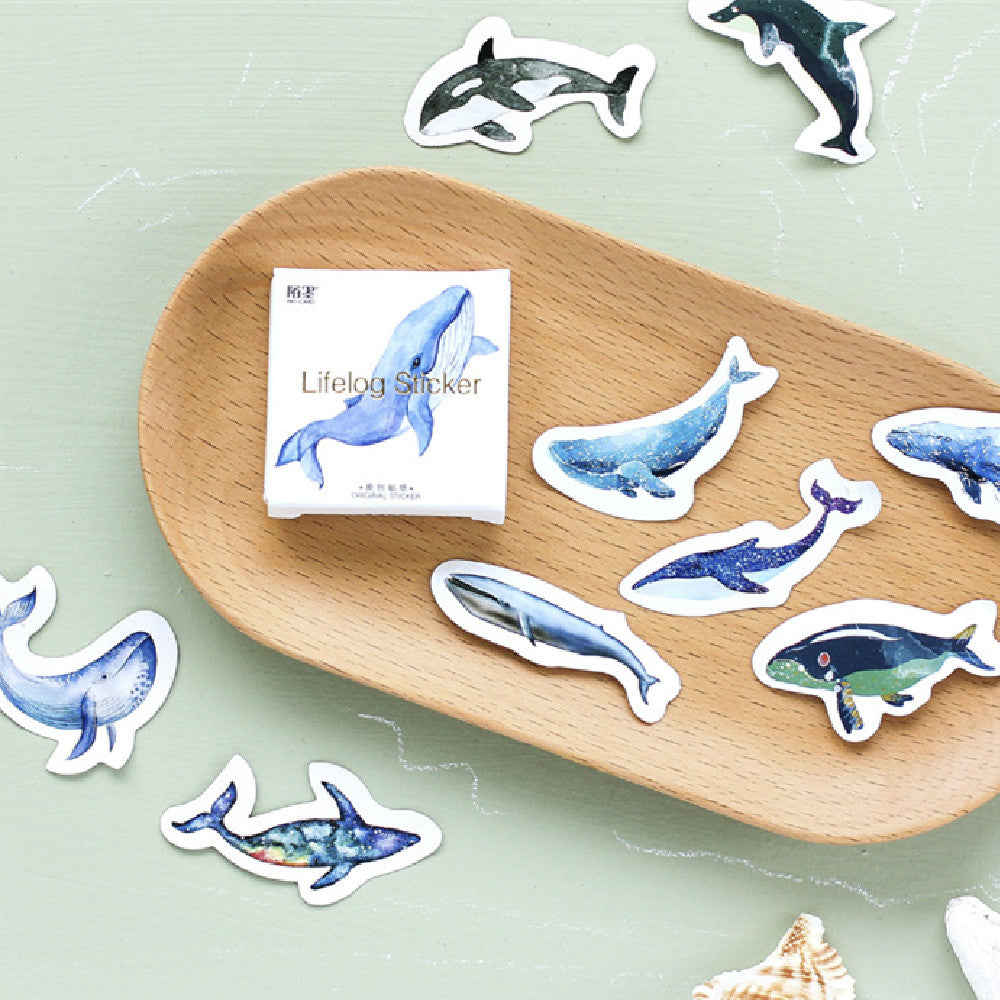 Box-packed Stickers Whale Tent Sticker Decorative Sealing Stickers ATS Car Design