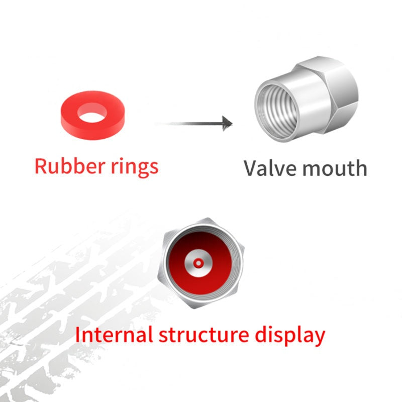 Rockstar R* Style Tire Valve Caps – Universal Aluminum Air Valve Covers